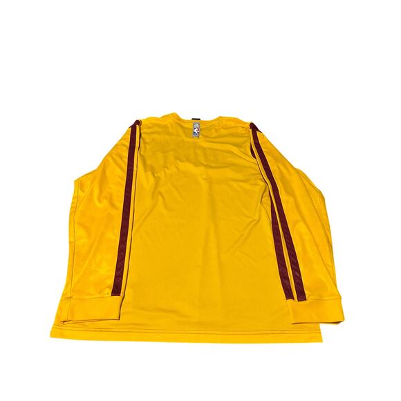 Adidas Cleveland Cavaliers NBA Warm Up Shooting Shirt 2XL Wine Gold Long Sleeve - Picture 3 of 10